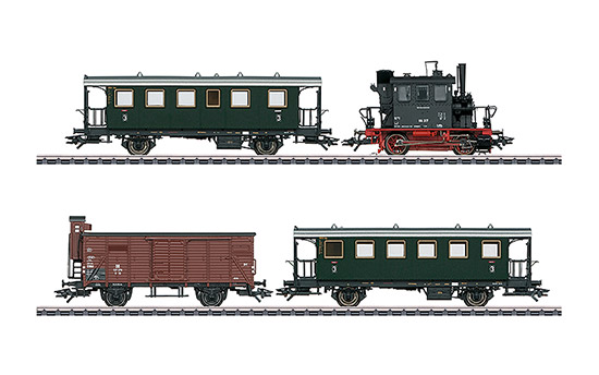 maerklin/メルクリン 26609 蒸気機関車 DB 98.3 グラスカステン 客車2両 貨車1両セット