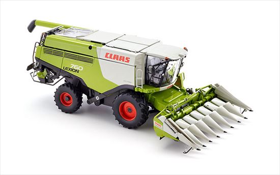 Wiking/ヴィーキング 077340 1/32 Claas Lexion 760 combine with Conspeed corn header”border=